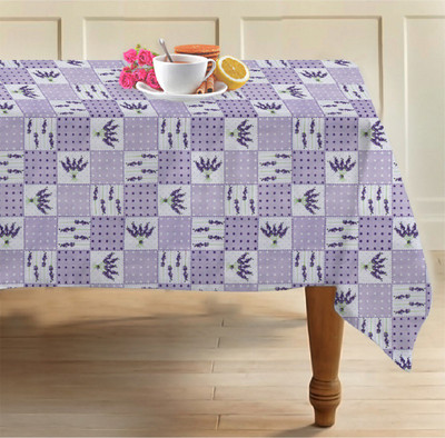AIRWILL Printed 6 Seater Table Cover(Multicolor, Cotton)