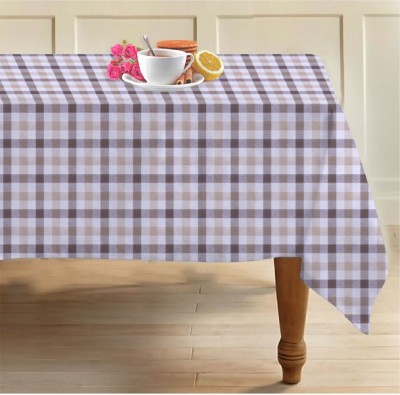 AIRWILL Checkered 6 Seater Table Cover(Multicolor, Cotton)