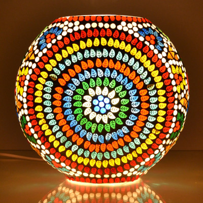 Decent Glass Lamps for Home Decoration Table Lamp(22 cm, Multicolor)