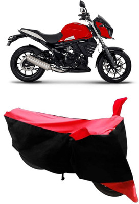 SMDP Two Wheeler Cover for Mahindra(MOJO XT 300, Red, Black)