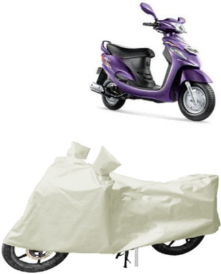 MoTRoX Two Wheeler Cover for Hero(Glamour FI, White)