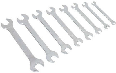Saleshop365 8pcs 8 pcs open ended Double Sided Open End Wrench(Pack of 8)