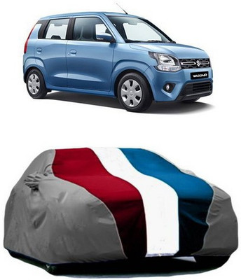 AAMANG Car Cover For Maruti Suzuki WagonR (With Mirror Pockets)(Red, Blue, Grey)