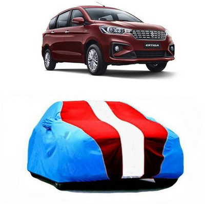 VIRMANG Car Cover For Maruti Suzuki Ertiga (With Mirror Pockets)(Blue, Red)