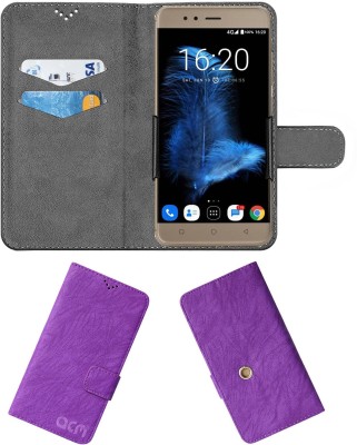 ACM Flip Cover for Infocus Turbo 5s(Purple, Cases with Holder, Pack of: 1)