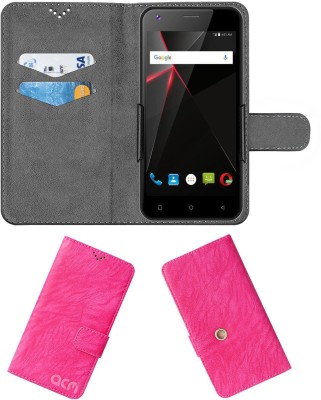 ACM Flip Cover for Swipe Elite 2 Plus 2017 4g Lte(Pink, Cases with Holder, Pack of: 1)