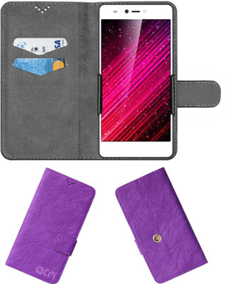 ACM Flip Cover for Yuho H1(Purple, Cases with Holder, Pack of: 1)