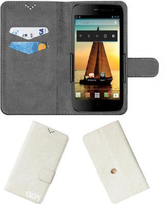 ACM Flip Cover for Micromax A117 Canvas Magnus(White, Cases with Holder, Pack of: 1)