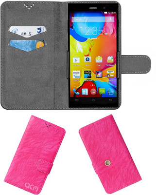 ACM Flip Cover for Salora Arya Z2(Pink, Cases with Holder, Pack of: 1)