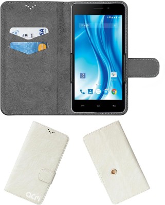 ACM Flip Cover for Lava X3(White, Cases with Holder, Pack of: 1)