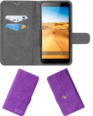 ACM Flip Cover for Homtom H1(Purple, Cases with Holder, Pack of: 1)