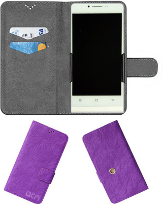 ACM Flip Cover for Try Good One P6(Purple, Cases with Holder, Pack of: 1)