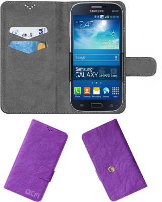 ACM Flip Cover for Samsung Galaxy Grand Neo I9060(Purple, Cases with Holder, Pack of: 1)