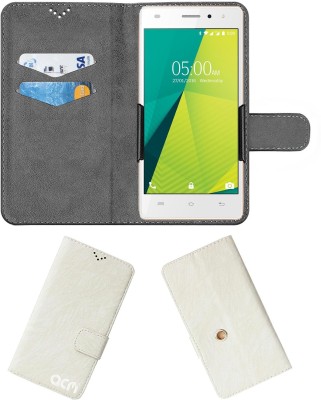 ACM Flip Cover for Lava X11 4g(White, Cases with Holder, Pack of: 1)