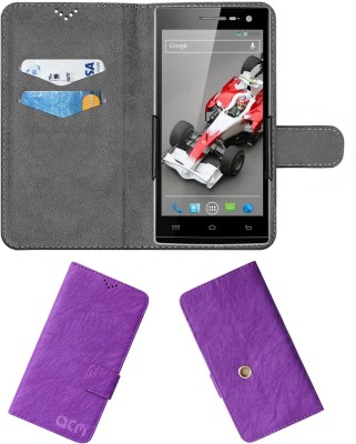 ACM Flip Cover for Xolo Q1010i(Purple, Cases with Holder, Pack of: 1)