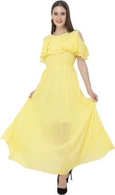 Milky Way Women Gown Yellow Dress