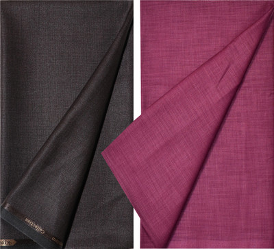 KUNDAN SULZ GWALIOR Cotton Blend Solid Shirt & Trouser Fabric