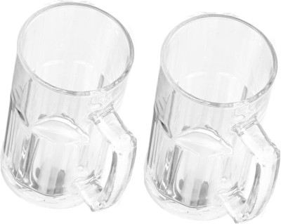 AFAST (Pack of 2) Bear-F2.z Glass Set Beer Mug(330 ml, Glass, Clear)