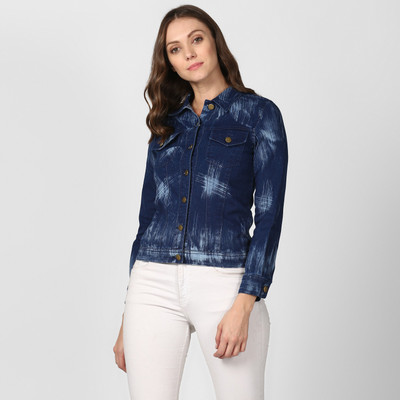 STYLESTONE 3/4th Sleeve Washed Women Denim Jacket