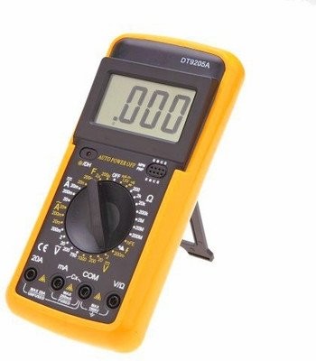 Divinext Multimeter Big Screen LCD DT-9205A Smart Professional Digital Multimeter(Black, Yellow 2000 Counts)