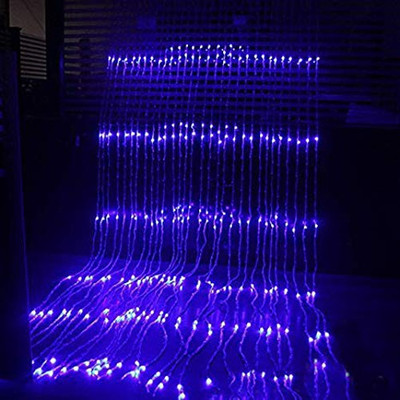 EmmEmm 210 LEDs 3.05 m Blue Flickering String Rice Lights(Pack of 1)