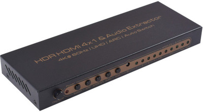 Tobo 4 Port HDMI 2.0 HDR SWITCHER Media Streaming Device(Black)