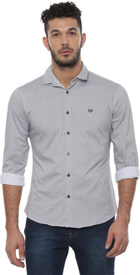 van-heusen-men-printed-casual-grey-shirt