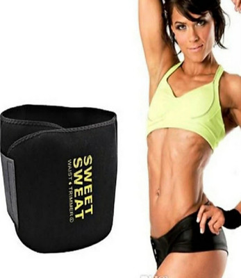 ABS New modal high Quality sweat slim belt for fat reducer 74 Slimming Belt(Black)