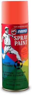 ABRO Spray Paint Fluorescent Orange SP-1006 Orange Spray Paint 400 ml(Pack of 2)