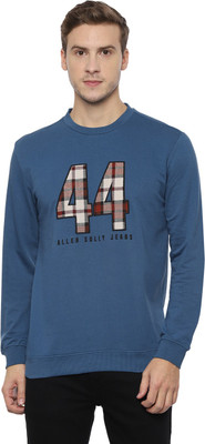 Allen Solly Full Sleeve Applique Men Sweatshirt