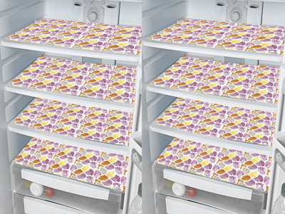 DECOTREE Fridge Mat(Width: 30 cm, Purple)