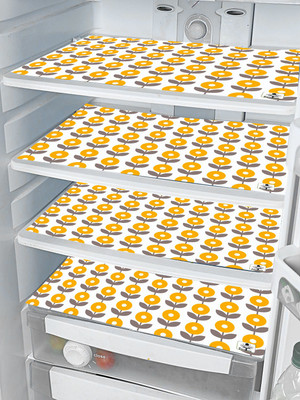 DECOTREE Fridge Mat(Width: 30 cm, Yellow)