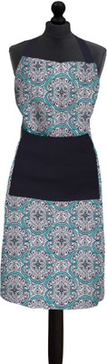 DECOTREE Cotton Home Use Apron - Free Size(Light Blue, Single Piece)