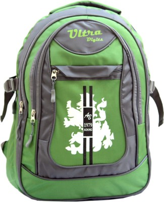 Ultra Digits 16 inch Laptop Backpack(Green, Grey)