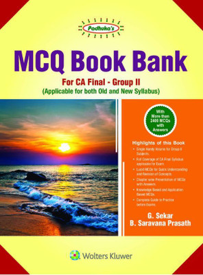 CA Final Group II MCQ Book Bank on Direct Tax Laws and International Taxation Old & New Syllabus By G Sekar & B Sarvana Prasath Applicable for November 2019 Exam(English, Paperback, G Sekar, B. Saravana Prasat) CA Final Group II MCQ Book Bank on Direct Tax Laws and International Taxation Old & New Syllabus By G Sekar & B Sarvana Prasath Applicable for November 2019 Exam(English, Paperback, G Sekar, B. Saravana Prasat)