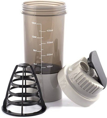 DOVEAZ 500 ml Plastic Shaker(Pack of 1, Grey)
