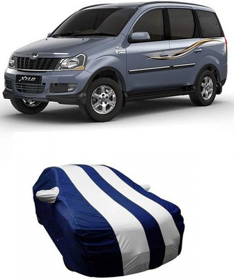 SA GROUP Car Cover For Mahindra Xylo (With Mirror Pockets)(Blue, White)