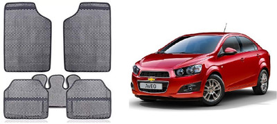 Autofetch Rubber Standard Mat For  Chevrolet Aveo(Grey)