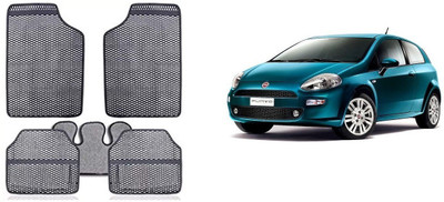 Autofetch Rubber Standard Mat For  Fiat Grand Punto(Grey)