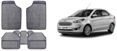 Autofetch Rubber Standard Mat For  Ford Aspire(Grey)
