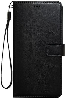 SoSh Flip Cover for Vivo V20 SE(Black, Cases with Holder)