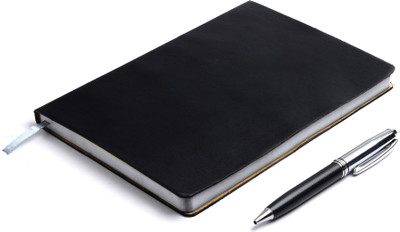 COI DIARY BLACK A5 NOTEBOOK - Unique Multipurpose A5 Planner Ruled 180 Pages(Black)