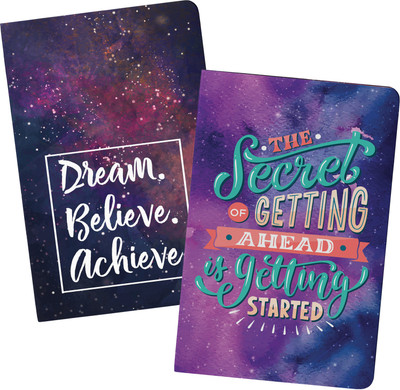 Lauret Blanc Combo Ruled Notebook Diaries Journal- A5, 160 ruled pages each, 80 GSM. Pack of 2. A5 Diary Ruled 160 Pages(Multicolor, Pack of 2)