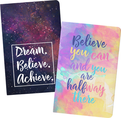 Lauret Blanc Combo Ruled Notebook Diaries Journal- A5, 160 ruled pages each, 80 GSM. Pack of 2. A5 Diary Ruled 160 Pages(Multicolor, Pack of 2)