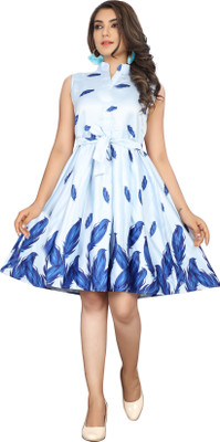 VASTRA Women Skater Multicolor Dress