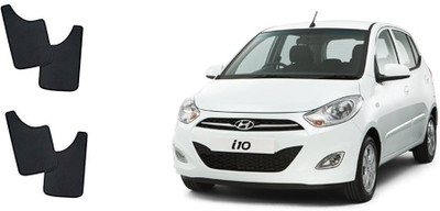 Autofetch Front Mud Guard, Rear Mud Guard For Hyundai i10 NA(Black)