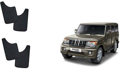 Autofetch Front Mud Guard, Rear Mud Guard For Mahindra Bolero NA(Black)