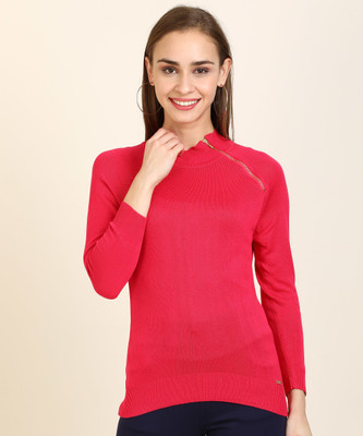 PARK AVENUE Round Neck Woven Women Pullover