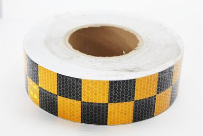 Laps of Luxury GD731 DC Color Tape 50.8 mm x 3.65 m Yellow, Black Reflective Tape(Pack of 1)