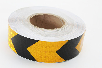 Laps of Luxury GD735 DC Color Tape 50.8 mm x 7.31 m Yellow, Black Reflective Tape(Pack of 1)